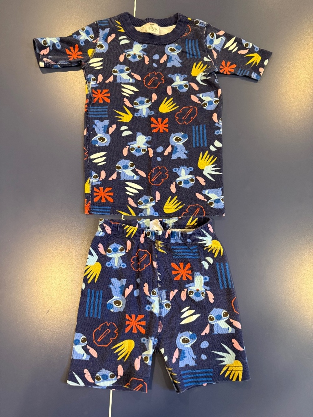 Size 120 Hanna Andersson Disney Lily & Stitch SJ Pajamas in Organic Cotton